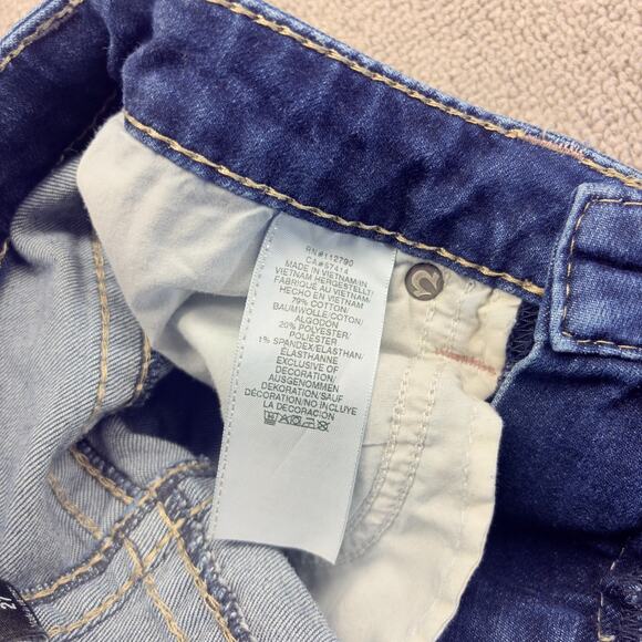 True Religion Halle Jeans Womens Sz. 27 Blue Denim Stretch Mid-Rise Super Skinny - Picture 6 of 10